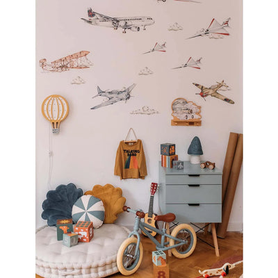 Industrial Airplane Wall Decal