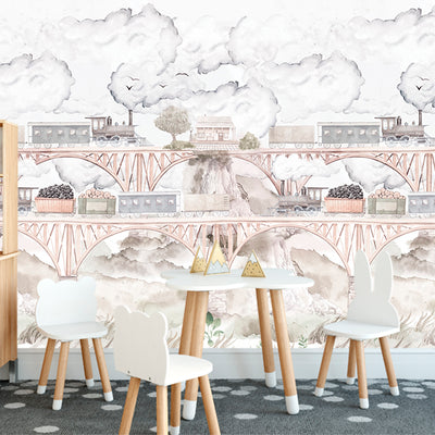 Choo Choo Train Removable Wall Mural LSP050