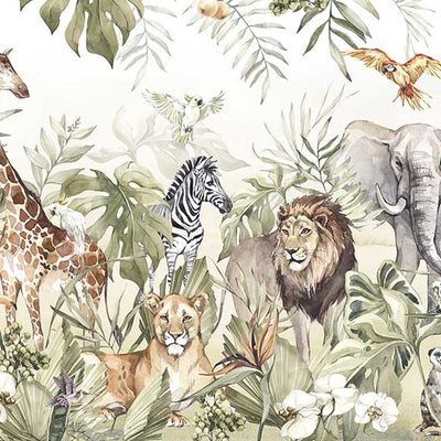 Animal Paradise Removable Wall Mural ANM055