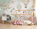 Cute Animal Paradise Removable Wall Mural