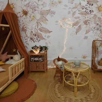 Corner Flower Removable Wall Mural BT081