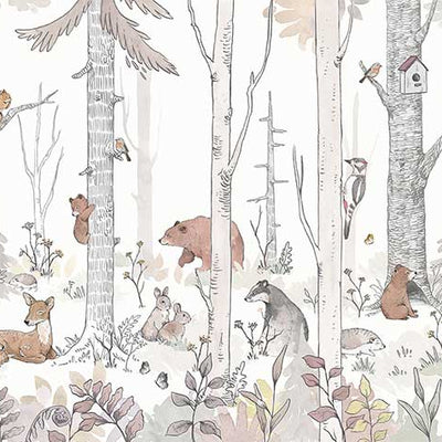 Forest Animal Removable Wall Mural ANM057