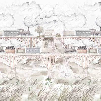 Choo Choo Train Removable Wall Mural LSP050