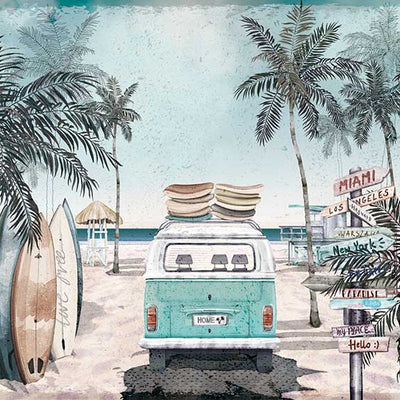 On The Beach Removable Wall Mural LSP049