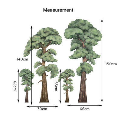 Twins Jungle Tree Wall Sticker HY214