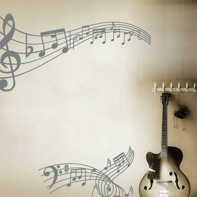 Music Notes Melody Musical Theme Decal,hywallart