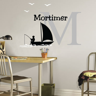 Boat Custom Personalised Wall Sticker,hywallart