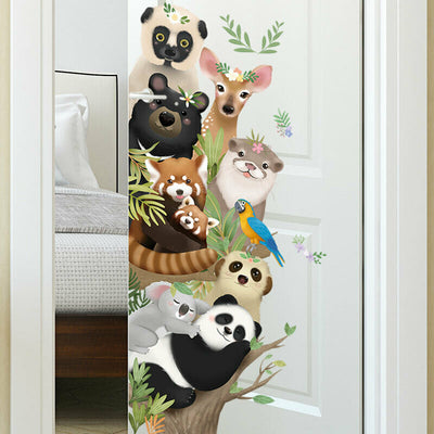 Cute Animals Removable Wall Stickers,hywallart