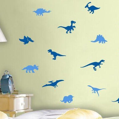 Set of 14 Pcs Dinosaur Wall Stickers,hywallart