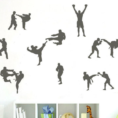 Martial Arts Boxing Judo Karate  Wall Art Stickers,hywallart