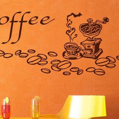 Cafe Cake Take Away Shop Window Wall Stickers,hywallart