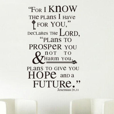 "Plans I Have" Christian Wall Art Quote,hywallart