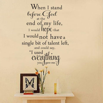 "Stand Before God" Christian Wall Art Quote,hywallart