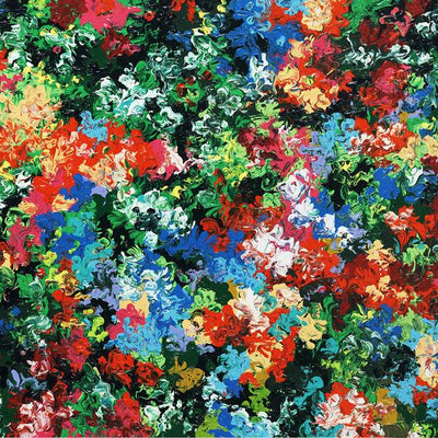 Color Pattern Abstract Stretched Canvas Print,hywallart