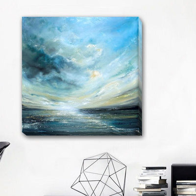 Sea & Sky  Stretched Canvas Print,hywallart