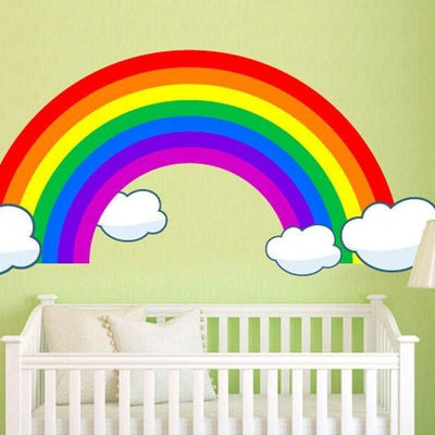 Rainbow Clouds Wall Sticker,hywallart