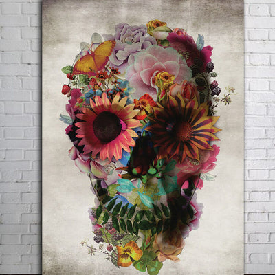 Sugar Skull Abstract Canvas Prints,hywallart
