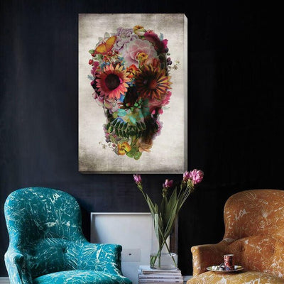 Sugar Skull Abstract Canvas Prints,hywallart