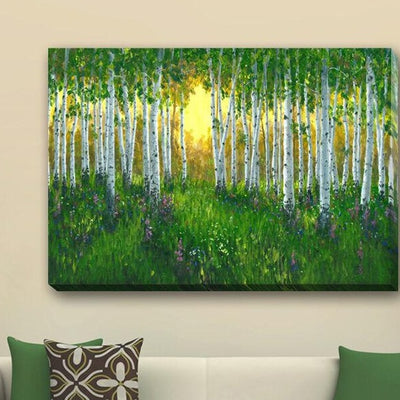 Green Forest Under Sunshine Canvas Prints,hywallart