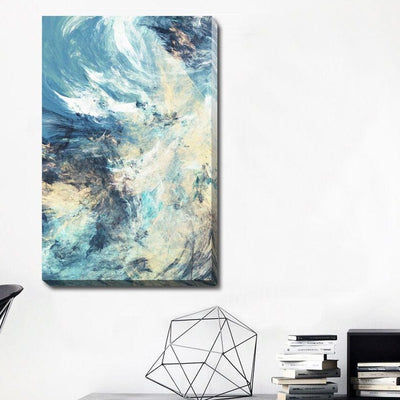 Abstract Blue Stretched Canvas Print,hywallart