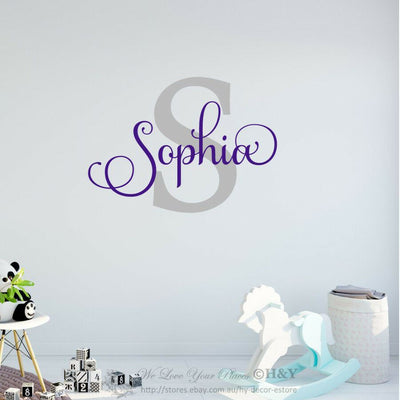Personalized Name Wall Stickers,hywallart