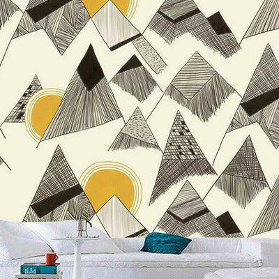 Geometric Pattern  Mural,hywallart