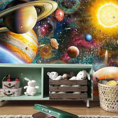Planets Removable Wall Mural,hywallart