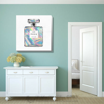 Shining Perfume Stretched Canvas Print Framed Wall Art Home Office Decor Gift,hywallart