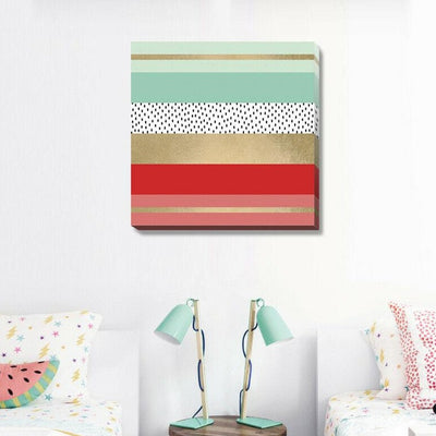 Summer Fresh Abstract Stretched Canvas Print,hywallart