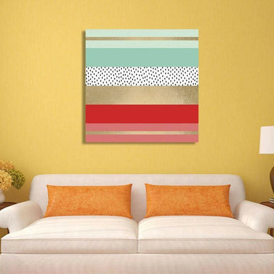 Summer Fresh Abstract Stretched Canvas Print,hywallart