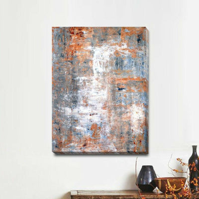 Rustic Abstract Stretched Canvas Print A326,hywallart