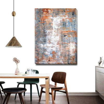 Rustic Abstract Stretched Canvas Print A326,hywallart