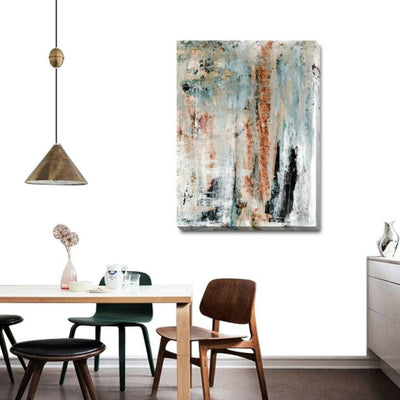 Rustic Abstract Stretched Canvas Print A330,hywallart