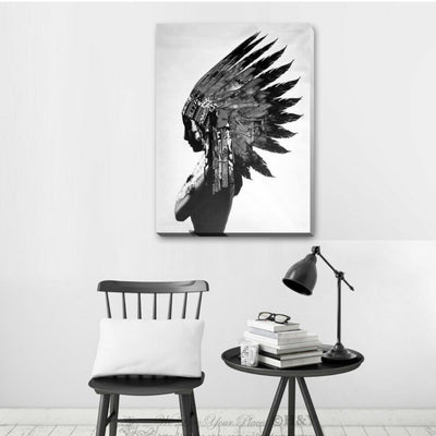 Indian Stretched Canvas Print Framed Wall Art Home Office Shop Decor Gift A343,hywallart