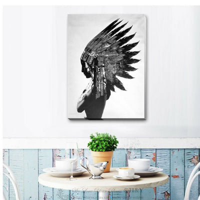 Indian Stretched Canvas Print Framed Wall Art Home Office Shop Decor Gift A343,hywallart