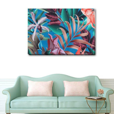 Tropical Flower Stretched Canvas Print FW64,hywallart