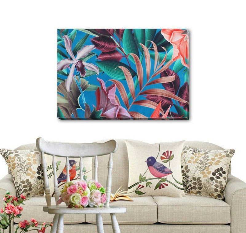 Tropical Flower Stretched Canvas Print FW64