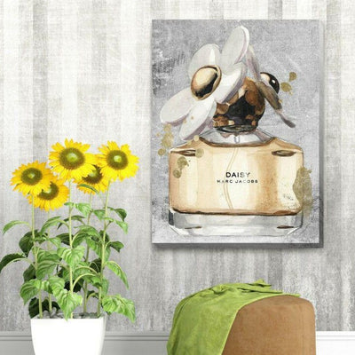 Daisy Perfume Stretched Canvas Print F109,hywallart