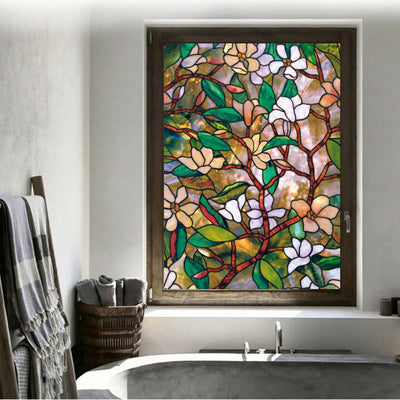 Magnolia Flower Window Film,hywallart