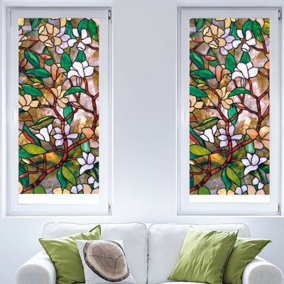 Magnolia Flower Window Film,hywallart