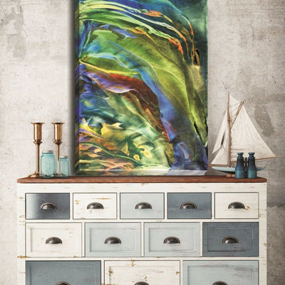 Colour Wave Stretched Canvas Print A367,hywallart