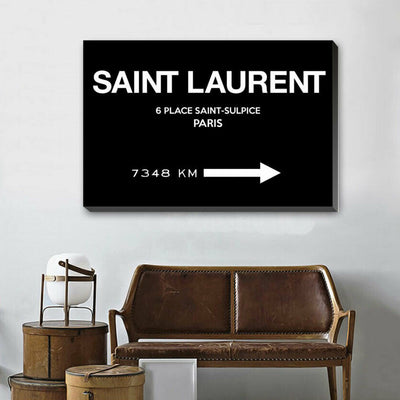 Saint Laurent Fashion Stretched Canvas Print F133,hywallart