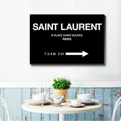 Saint Laurent Fashion Stretched Canvas Print F133,hywallart
