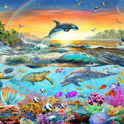 Tropical Paradise Wall Mural L21,hywallart