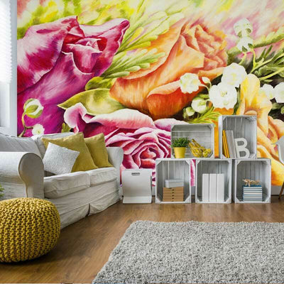 Rose Blossom Wall Mural B44,hywallart