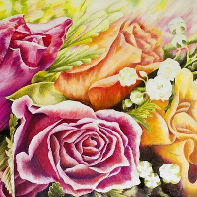 Rose Blossom Wall Mural B44,hywallart