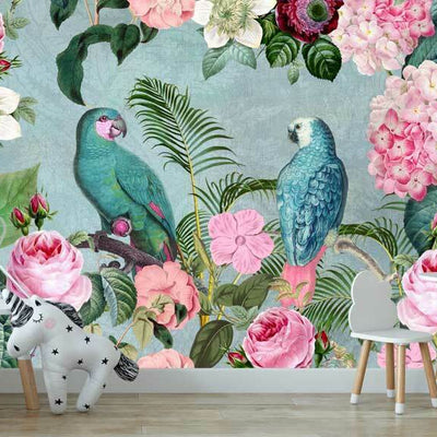 Jungle Rendezvous Girl Wall Mural AM33,hywallart