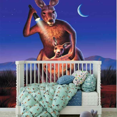 Cute Kangaroo Wall Mural AM35,hywallart