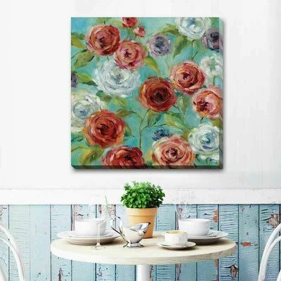 Roses Bloom Stretched Canvas Print Framed Wall Art  F115 - hywallart