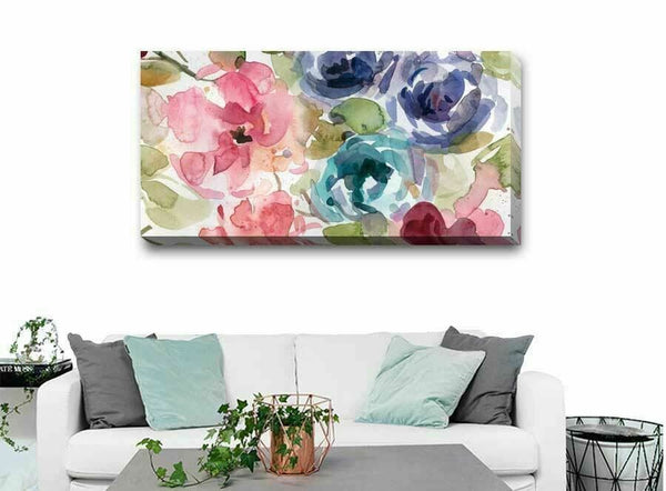 Macro Garden Stretched Canvas Print F109